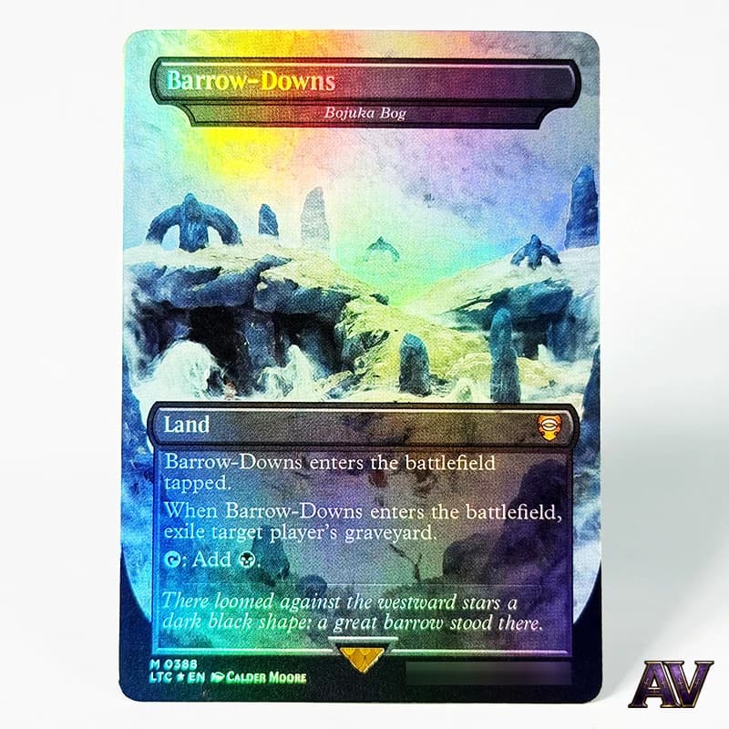 LTC-388 Carte TCG Bojuka Bog Barrow-Downs Tales of Middle-earth Commander Series Set HoloFoil Collezione Replica Proxy Carte Rare
