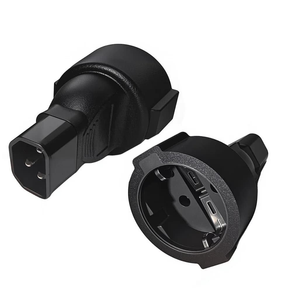 IEC320 C14 A Presa Femmina UE IEC 320 C14 Maschio a Europa Adattatore Convertitore Presa Schuko Femmina per UPS PDU C14 A CEE 7/7