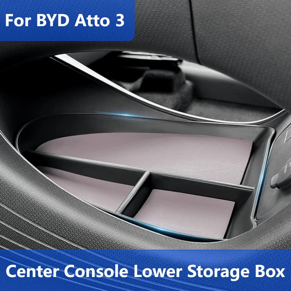 Organizer per Vano Portaoggetti Inferiore della Console Centrale per BYD Atto 3, Accessori Auto per Modifica Interni