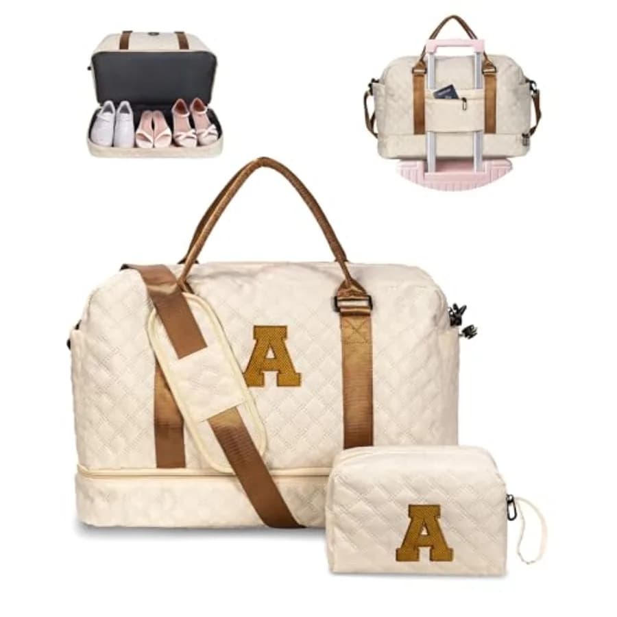 Regali per la mamma - Regali di compleanno per donne - Regali di laurea per ragazze adolescenti - Borsa da viaggio personalizzata con scomparto per scarpe, borsa per la notte