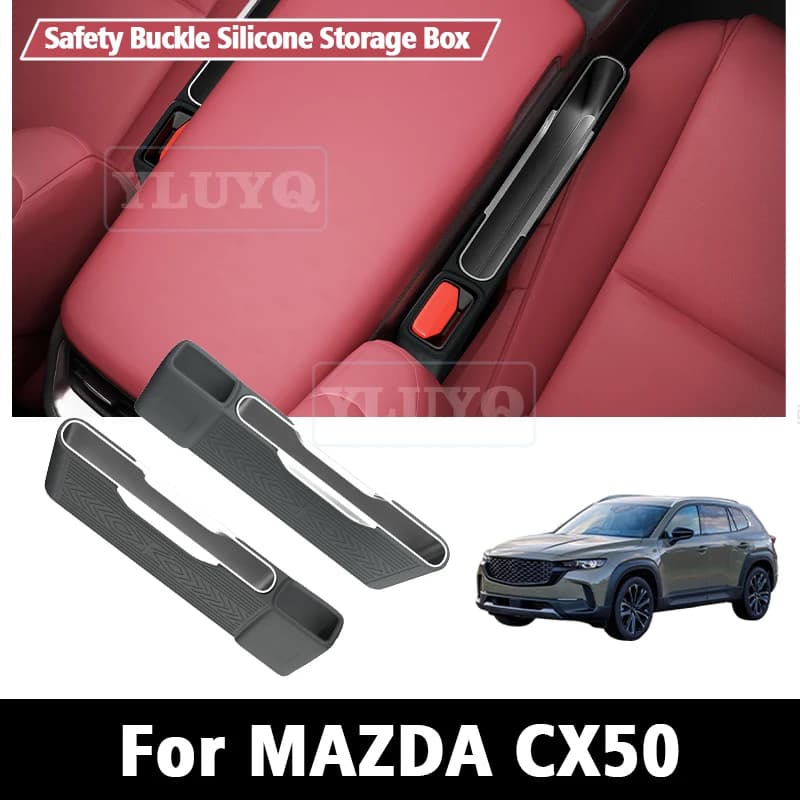 Per Mazda CX50: Scatola portaoggetti laterale per sedile, custodia portaoggetti per copricintura di sicurezza, borsa portaoggetti per spazi vuoti, accessori auto