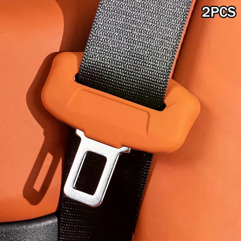 2 pieces of protection for car seat for car seat in scratch-resistant rubber, protection cover for clips, universal cover for belt buckle for sedan SUV