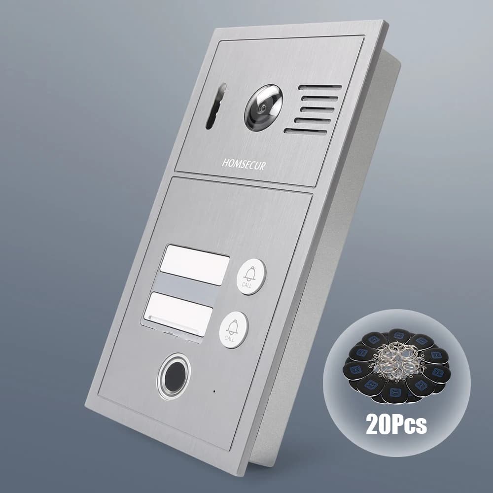 Telecamera Campanello IP PoE B19BP-H con Riconoscimento Impronte Digitali e RFID per Sistema Videocitofonico Serie HDK IP