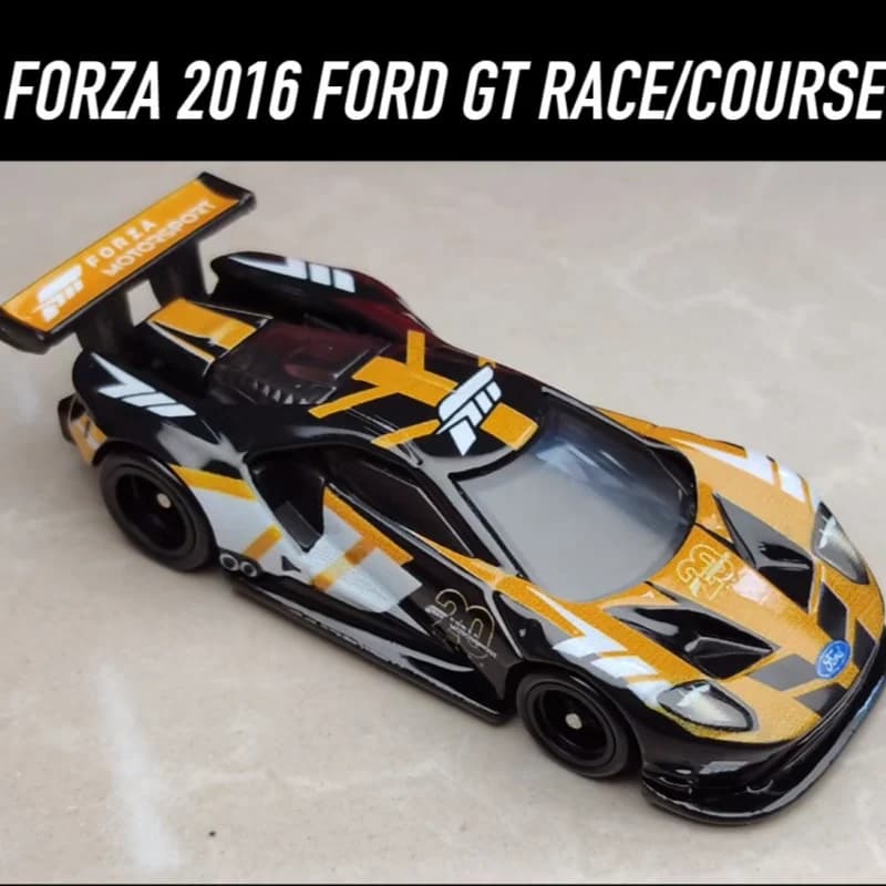 Hot Wheels Original Premium Pop Culture 2016 Ford Gt Race Car Forza Motorsport 20th 1/64 Base Rubber Tires da collezione per ragazzi