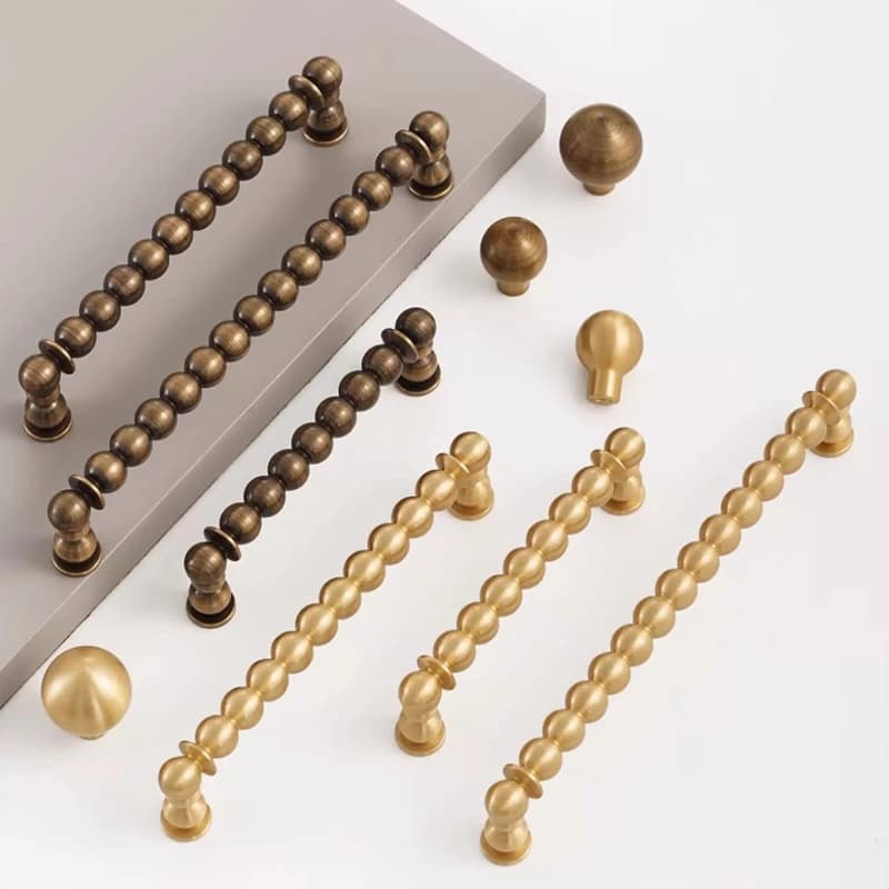 Maniglia Creativa in Ottone per Mobili, Pomello per Cassetti in Stile Europeo, Pomello Lussuoso in Ottone per Scarpiera