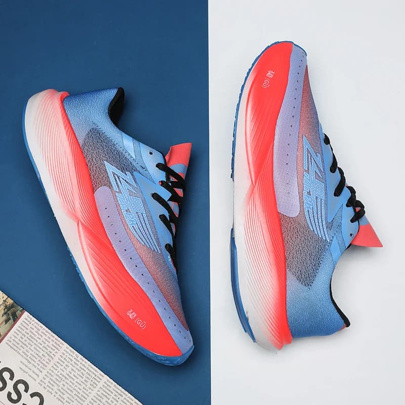 Scarpe da Corsa Marathon per Uomo, Sneakers Ultraleggere con Piastra in Carbonio, Scarpe Sportive da Palestra