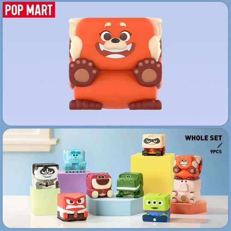 POP MART Disney/Pixar POP CUBE - Serie 3 Blind Box Guess Bag Decorazione del desktop Modello carino Regalo Ragazza Giocattoli Anime