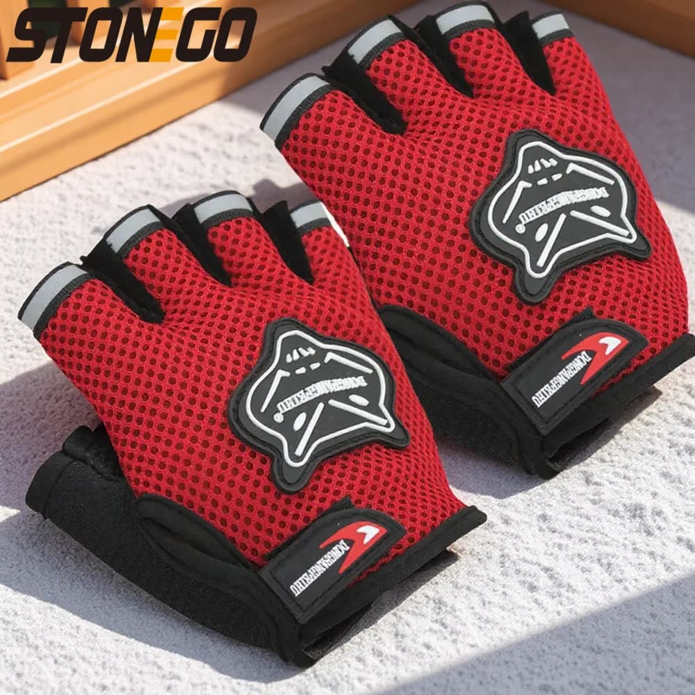 Bike Gloves without fingers, comfortable and durable, half-tie bike gloves, anti-slip, bicycle hands protection for men and women