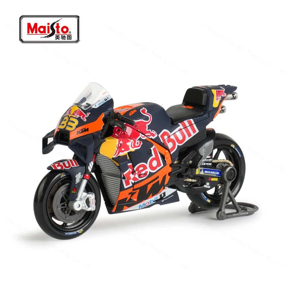 Maisto 1:18 2023 GP Racing Red Bull KTM Factory Racing Die Cast Vehicles Collectible Motorcycle Model Toys