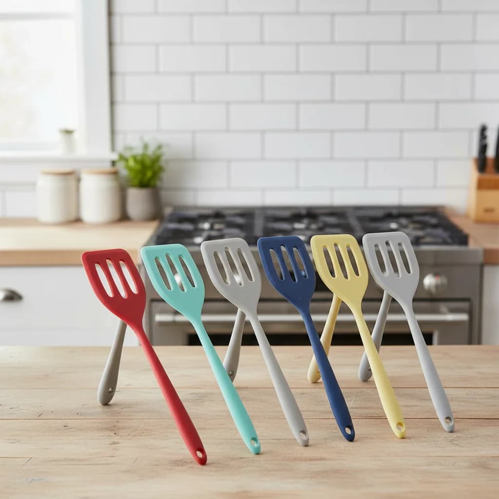 Silicone Turners Gadgets Kitchen Tools Egg Fish Frying Pan Scoop Fried Shovel Spatula Cooking Utensils Silicone Wide Turner