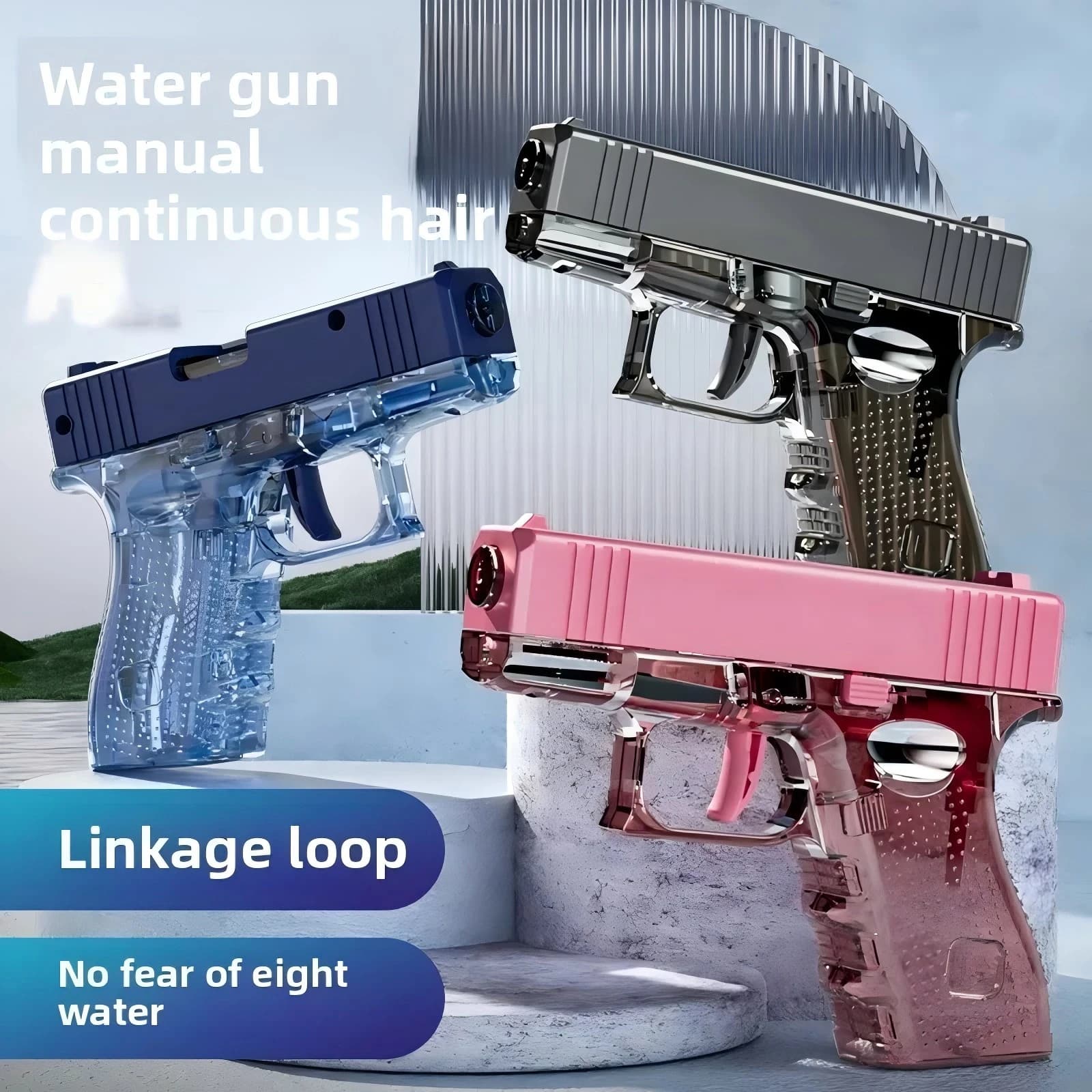 Outdoor toy water gun, mini spray gun for parties, swimming pool, beach, water shooting game for children and adults, gift idea