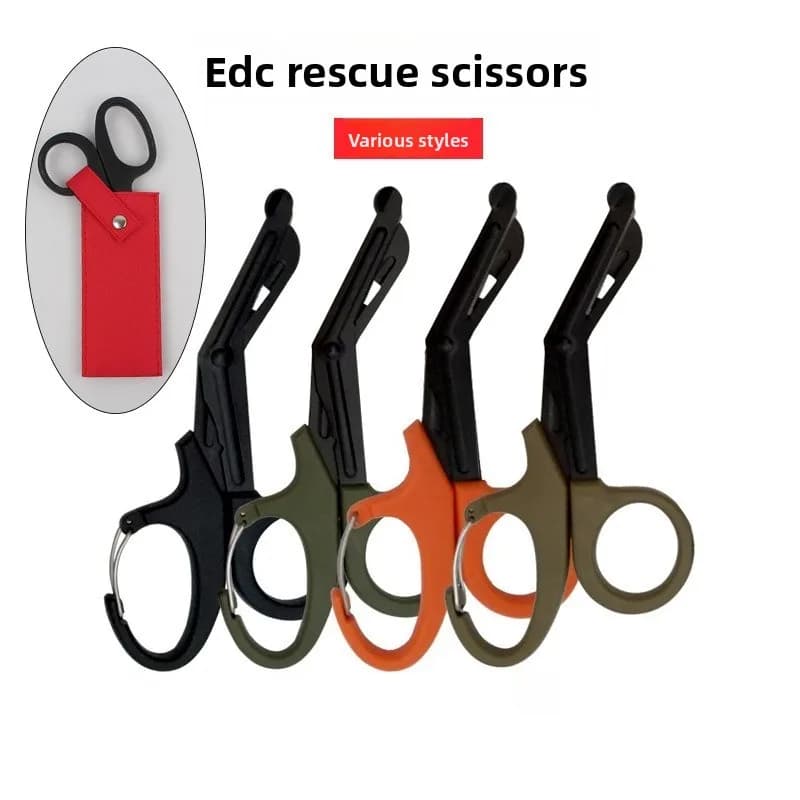 Forbici Multifunzionali EDC per Emergenze Militari, Attrezzo da Esterno per Sopravvivenza e Soccorso, Strumento per Tagliare Garza Medica, Kit di Pronto Soccorso