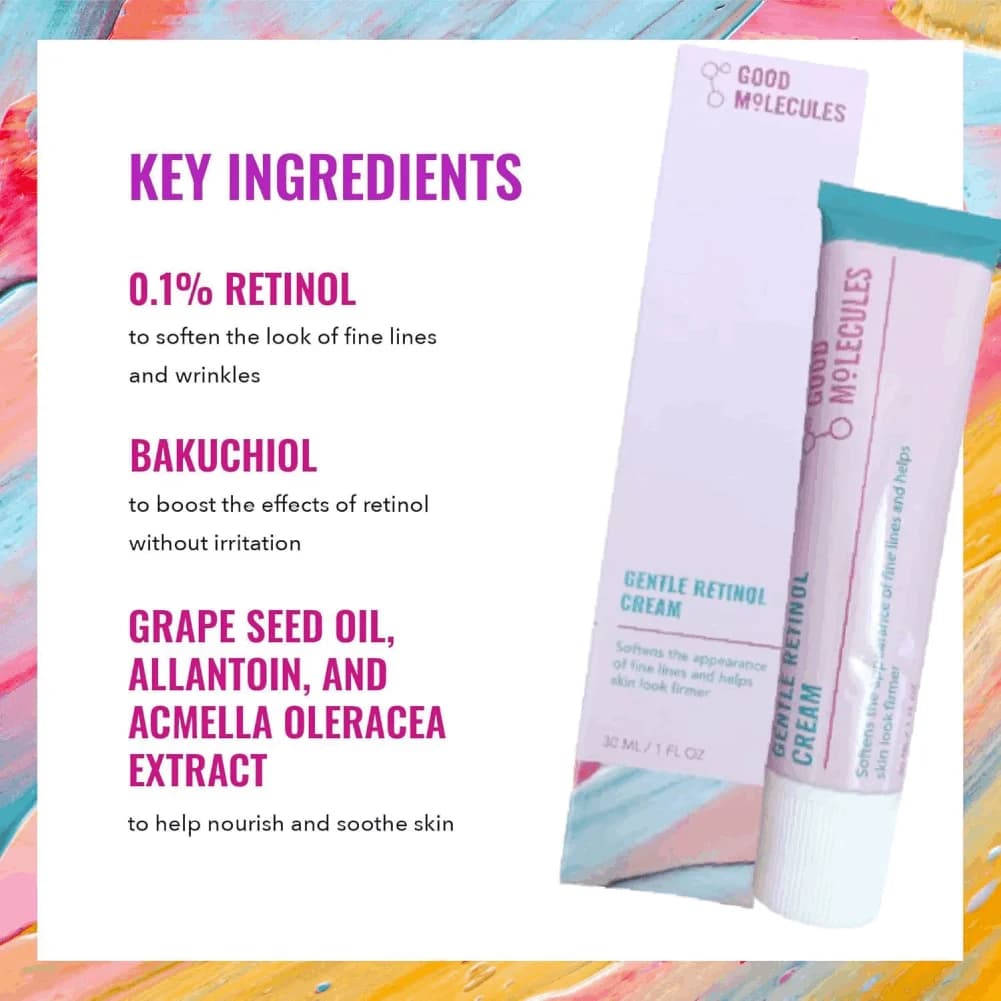 Crema Viso Riparatrice al Retinolo 30ml, Protezione Antiossidante, Ripara le Rughe e Idrata Profondamente, Formula Delicata per la Cura della Pelle