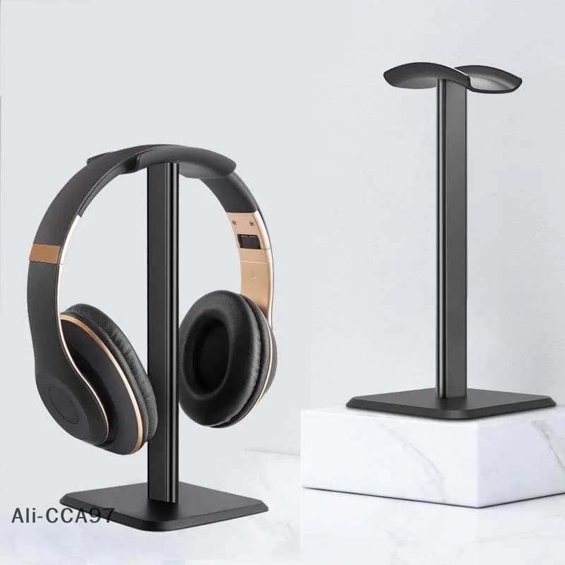 【A】Supporto per cuffie salvaspazio, rack organizer da tavolo per cuffie da gioco, supporto universale per staffa per display per auricolari