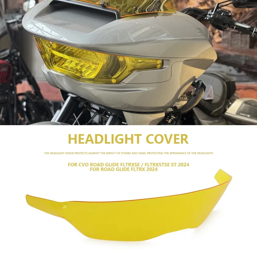 Copertura di protezione del faro anteriore del motociclo Copertura della protezione del faro per Harley CVO Road Glide FLTRXSE 2023 2024 Road Glide ST 2024