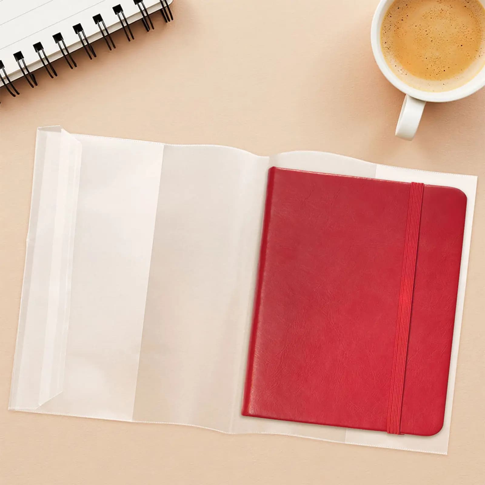 30 copertine trasparenti A4 impermeabili e flessibili per quaderni, agende e documenti