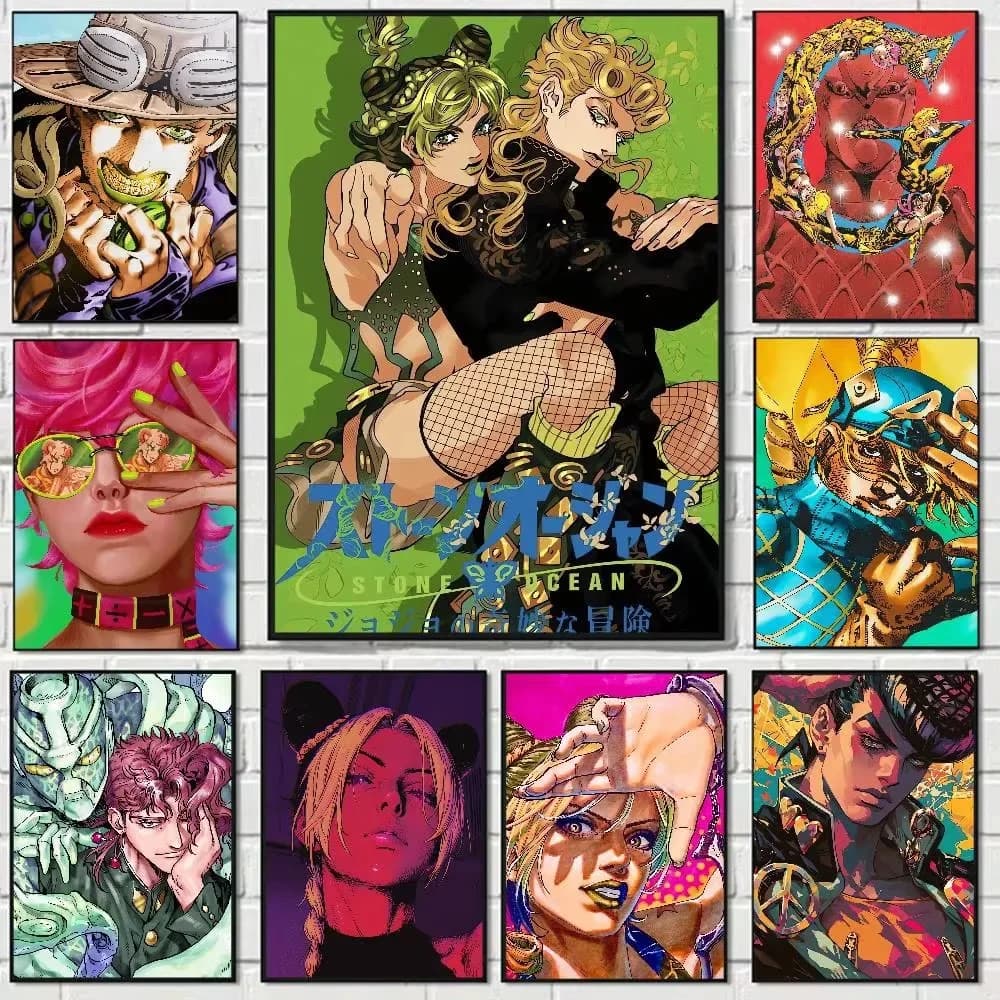 Diamond Painting Anime JoJo's Bizarre Adventure Character Mosaic Handmade Artwork Round/Square Diamonds Gift Home Decor