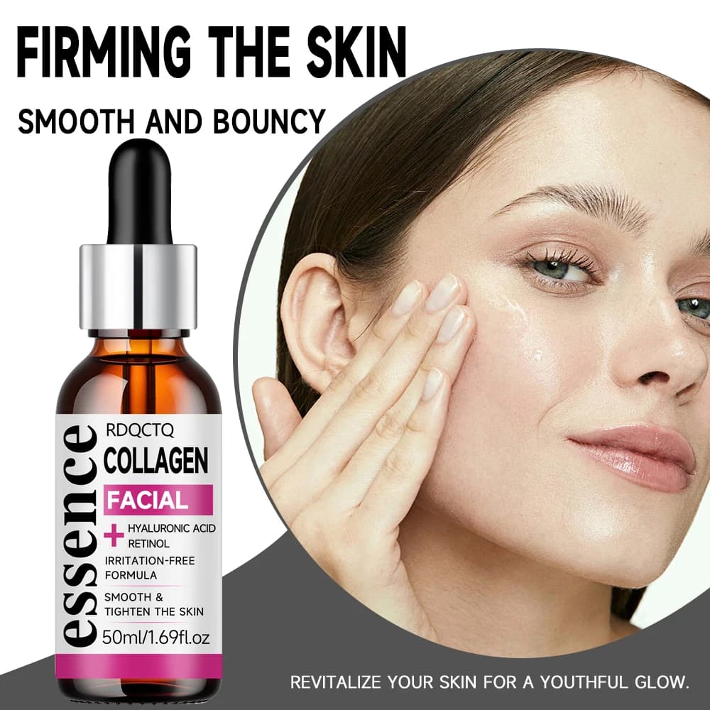 Siero riparatore idratante al collagene con retinolo, collagene e vitamina E, pelle solida e nutriente, delicata e non irritante