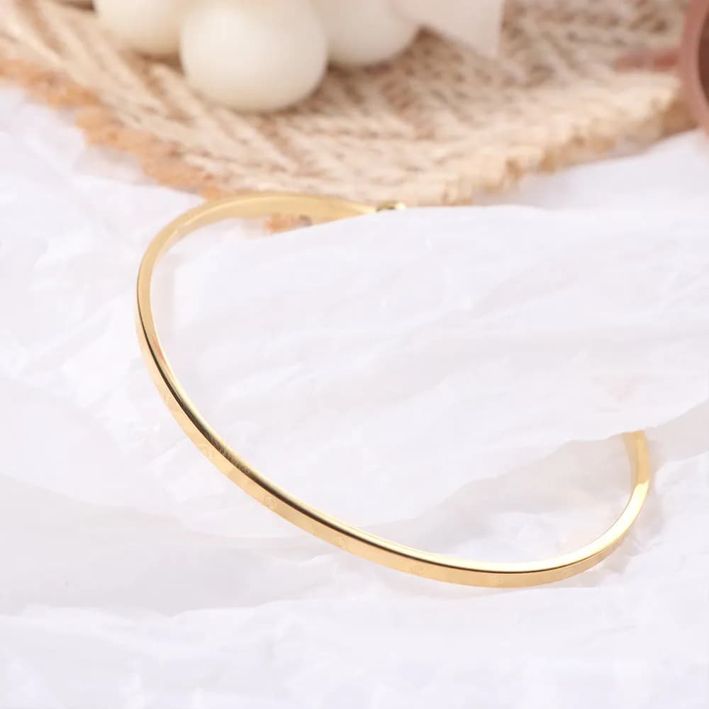 Non Fading Women Jewelry Light Luxury Bracelet High-end Shine Surface Hand Jewelry Bangle Gift Fashion Hand Ornament Party
