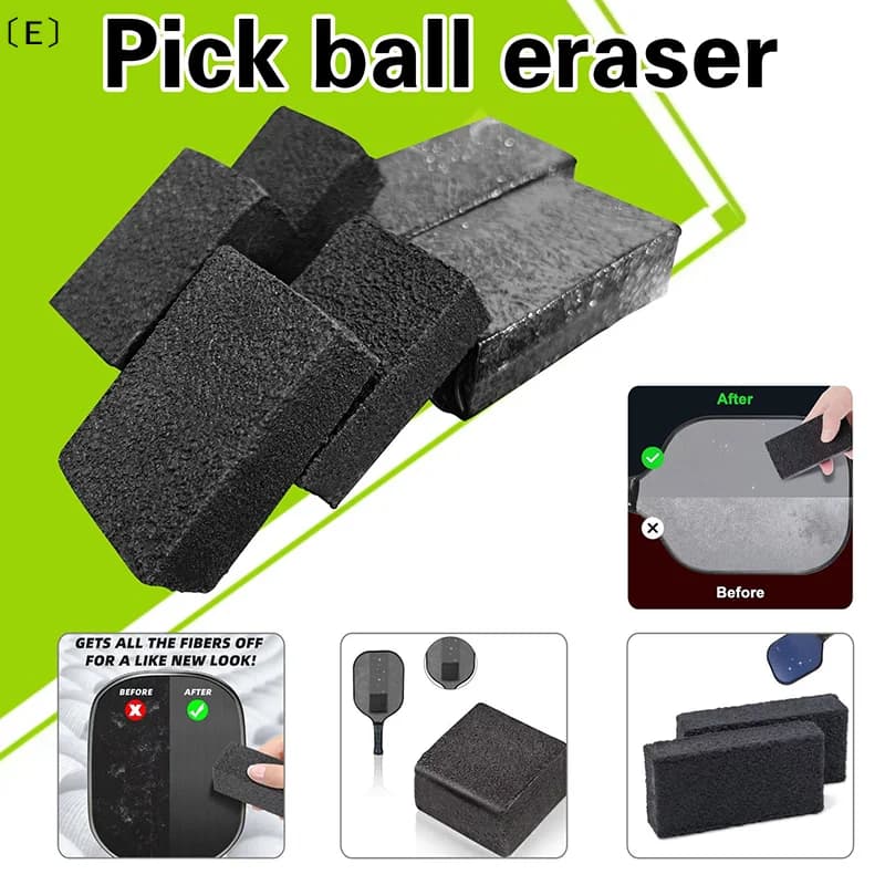 〔E〕Pickleball Paddle Eraser Pulitore per racchette in fibra di carbonio, strumento sicuro per la rimozione di polvere e sporco, per graffi e sport all'aperto〔Winter5〕
