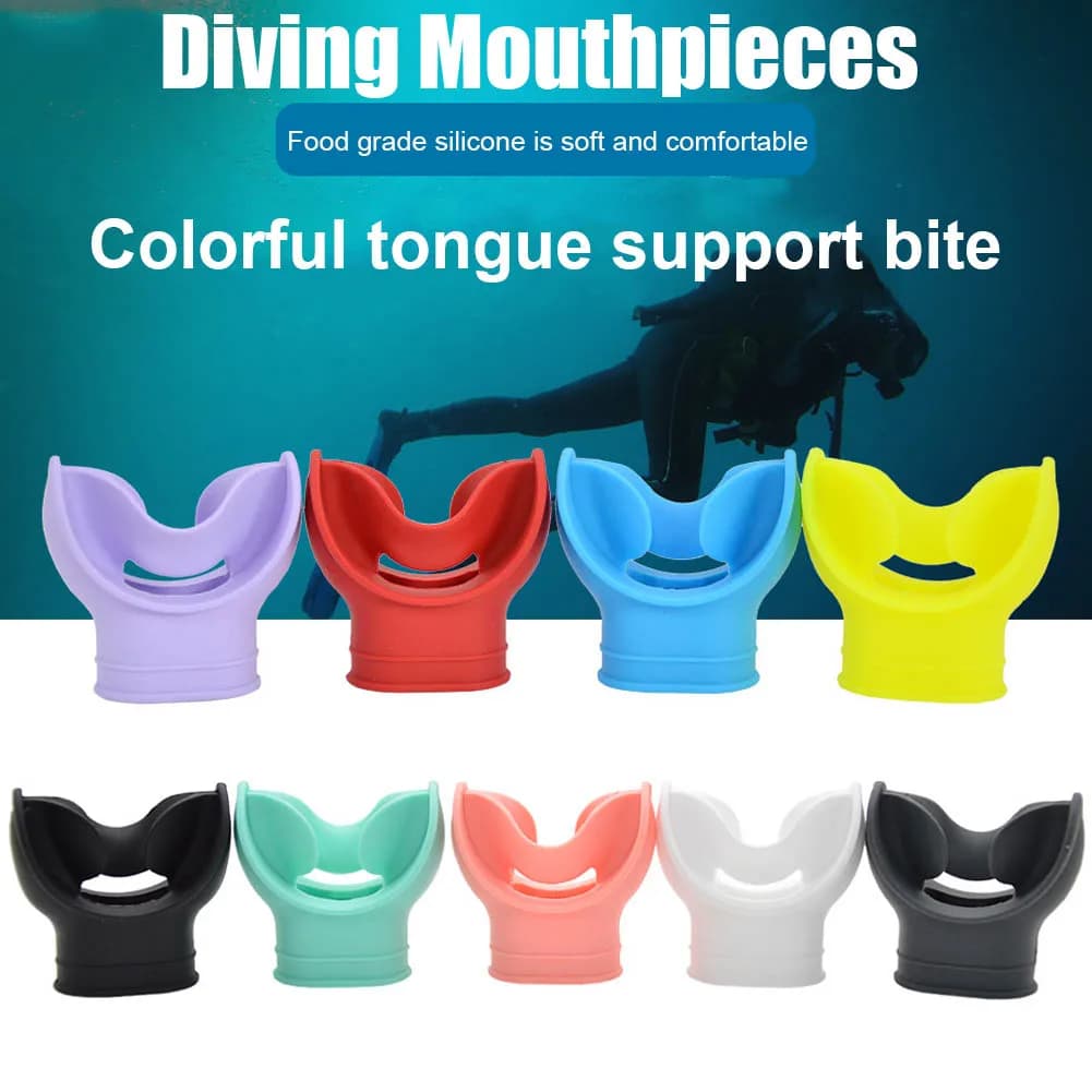 Silicone Silicone Mouth Scuba Regulator Scuba Diving Covers Sprinkler Accessories for soft and safe underwater breathing