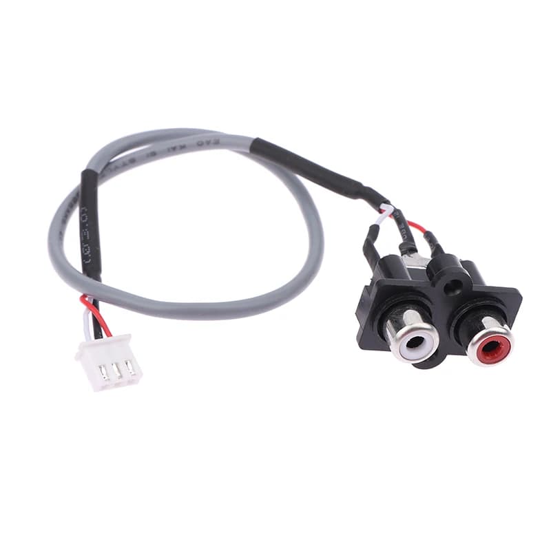Cavo Segnale Audio da 30cm, da 2 RC-A a XH2.54MM-3PIN, Interfaccia di Segnale Audio Estesa per Ingresso Pannello Amplificatore