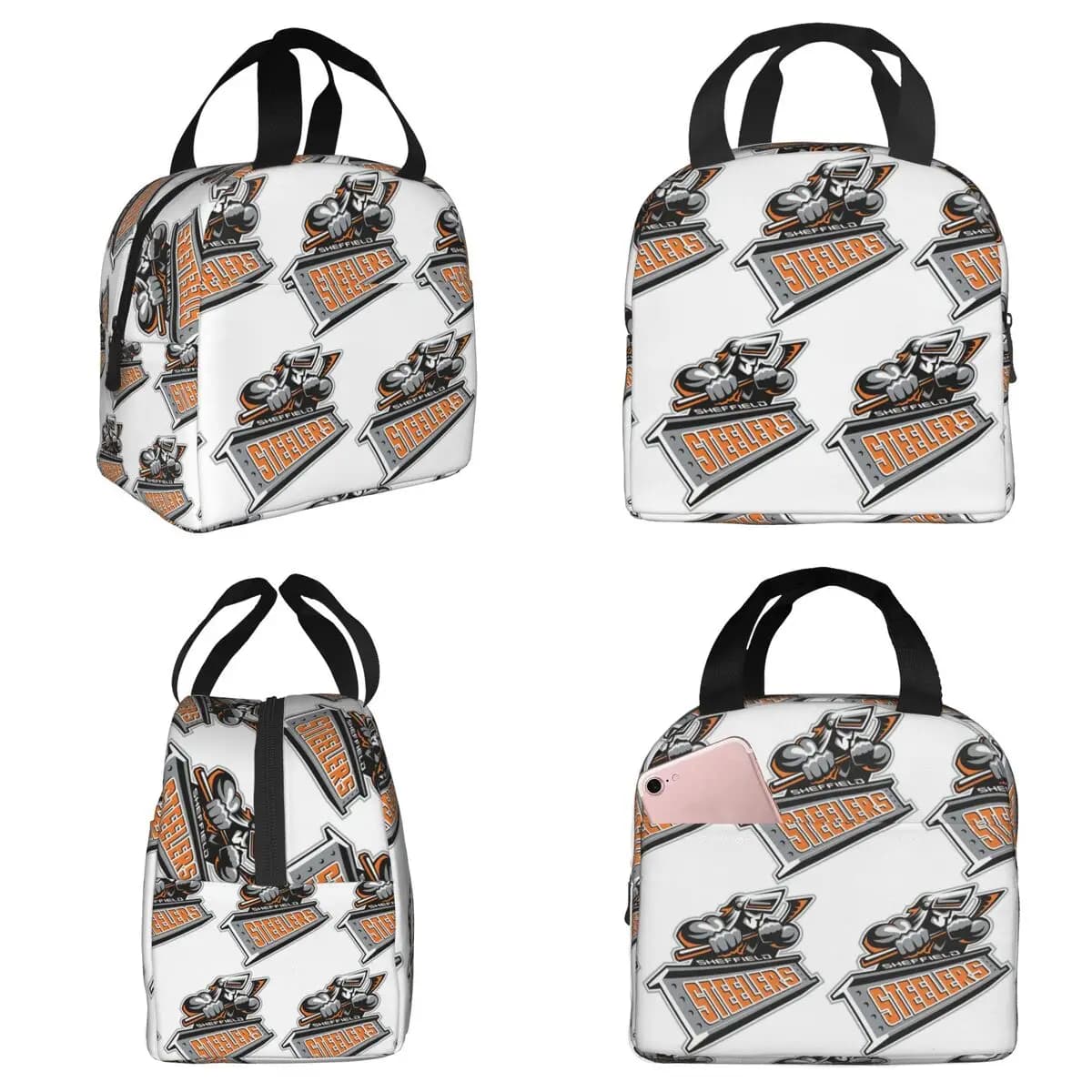 The Sheffield Steelers Insulated Lunch Bag for Women Office Cooler Thermal Food Box Tote Portable Lunch Boxes Container