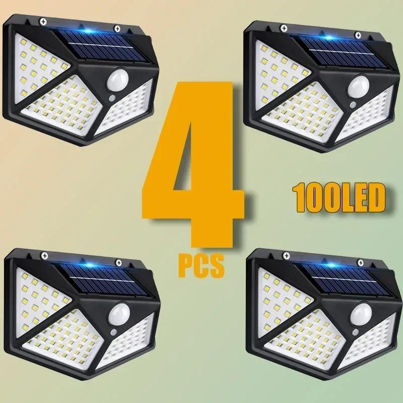 Multifunctional waterproof solar LED headlight with motion sensor for outdoor garden decoration
