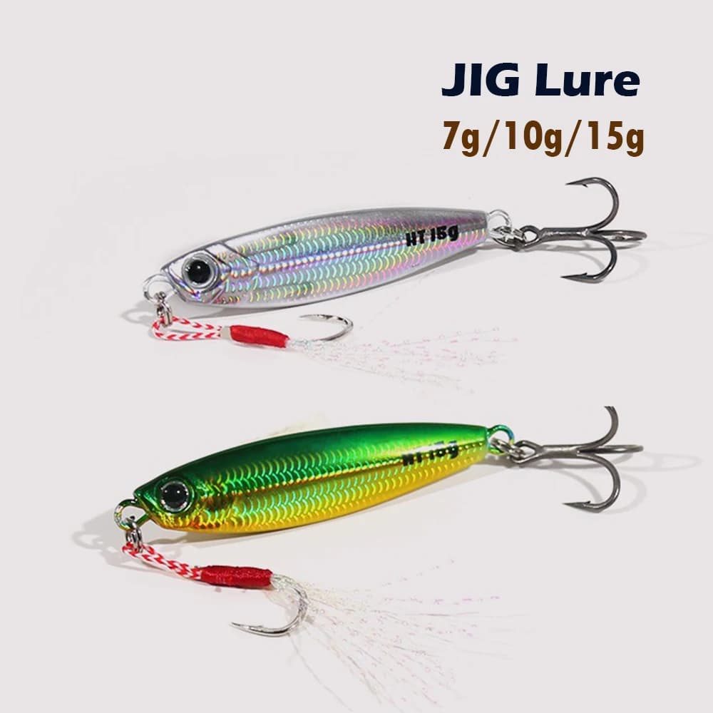 JIG Lure Fishing Lure Metal Jigging Bait 7g 10g 15g Long Cast Swimbait Casting Jigging Artificial Bait Pesca Fishing Tackle