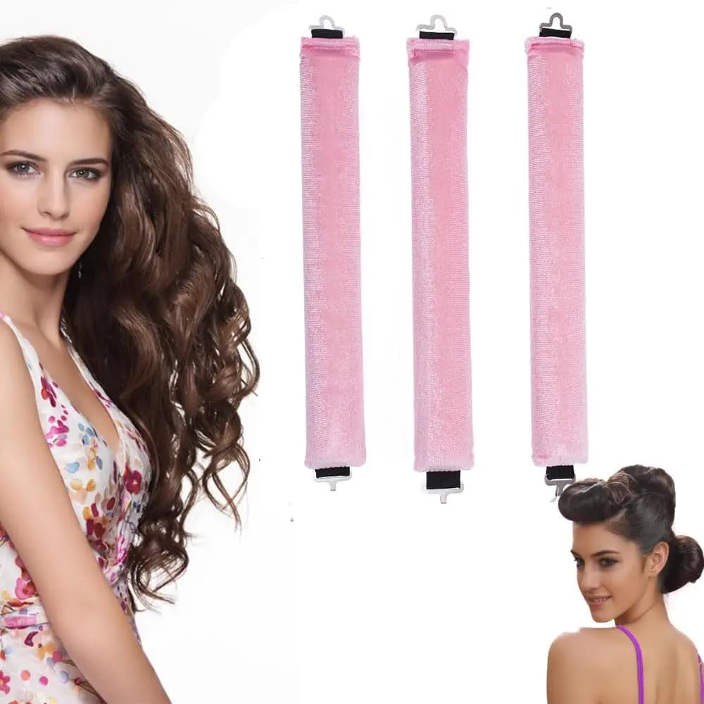 No Heat Iron Curly Hairpins Rubber for Sleeping Soft Stick Curly for the Night Hair styling tool curly Long hair wavy DIY Hair Set medium long