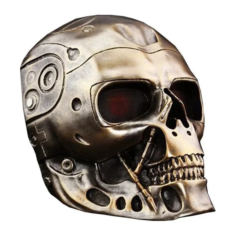 Terminator Mask Halloween Masque Skull Mask Haunted House Decoration Props Terminator Cosplays Mask CS Full Face Protective Mask
