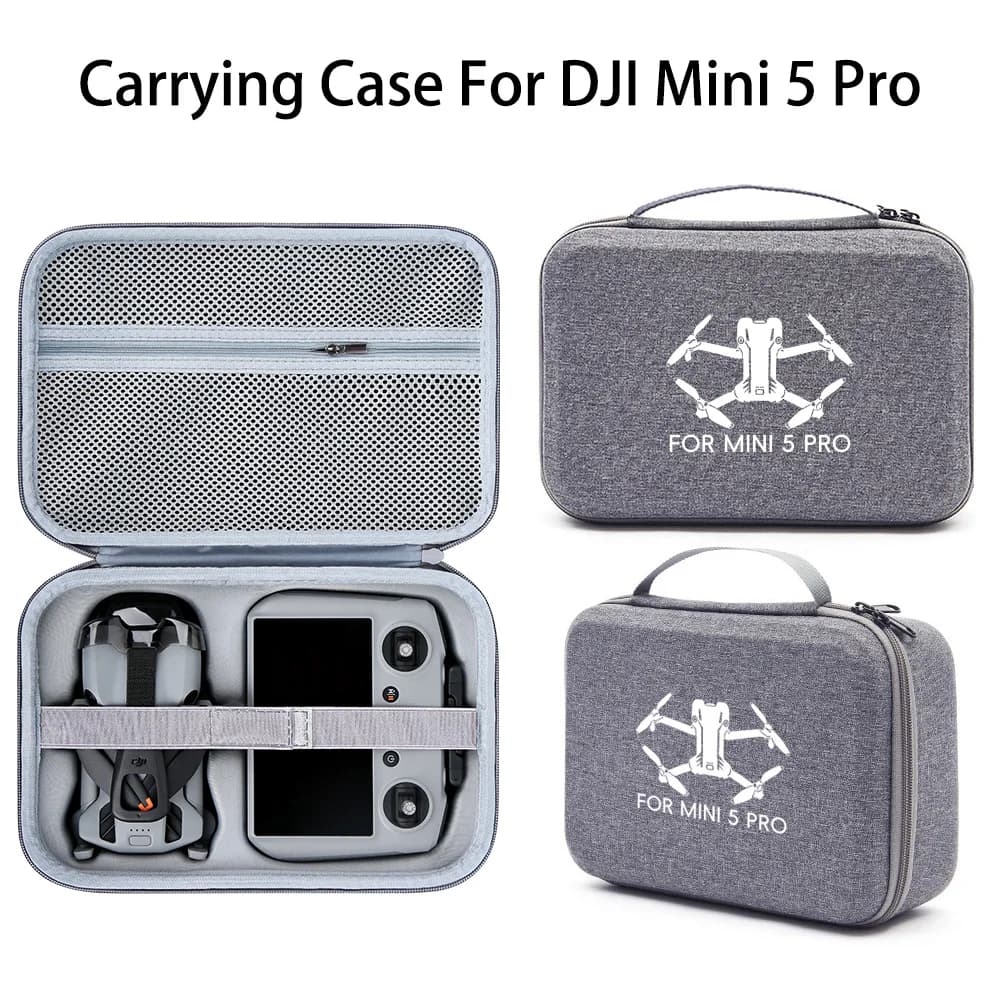 Storage Carry Case for DJI Mini 5 Pro Drone Dual Battery Remote Control Box Protective Portable Handbag Accessories