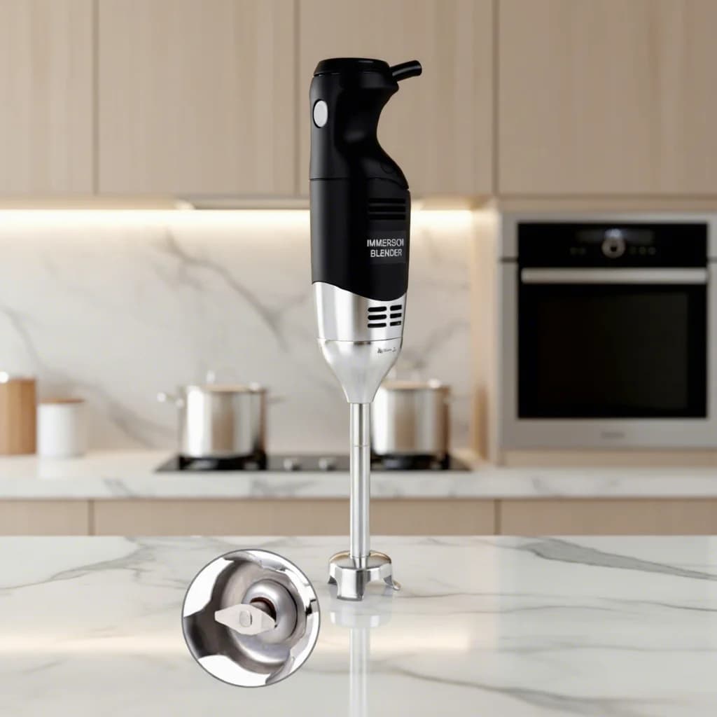 220W Handmixer Commercial Blending Machine Immersion Hand Held Blender Mixer Machine Mixing Eggs Cream Soup