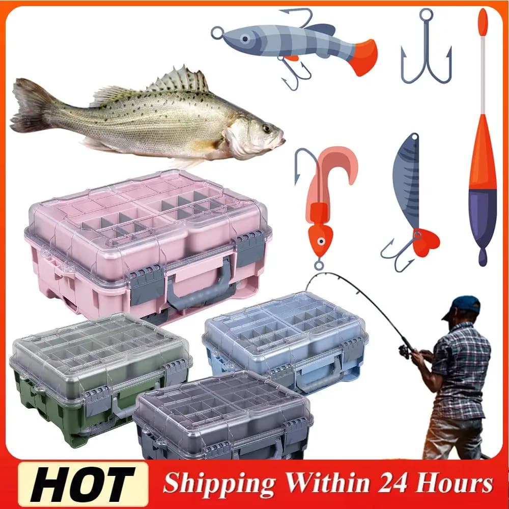 Sistema di Organizzazione Attrezzatura da Pesca, Scatola Portaoggetti per Uomini e Donne, Regalo Sorpresa di Natale per Pescatori