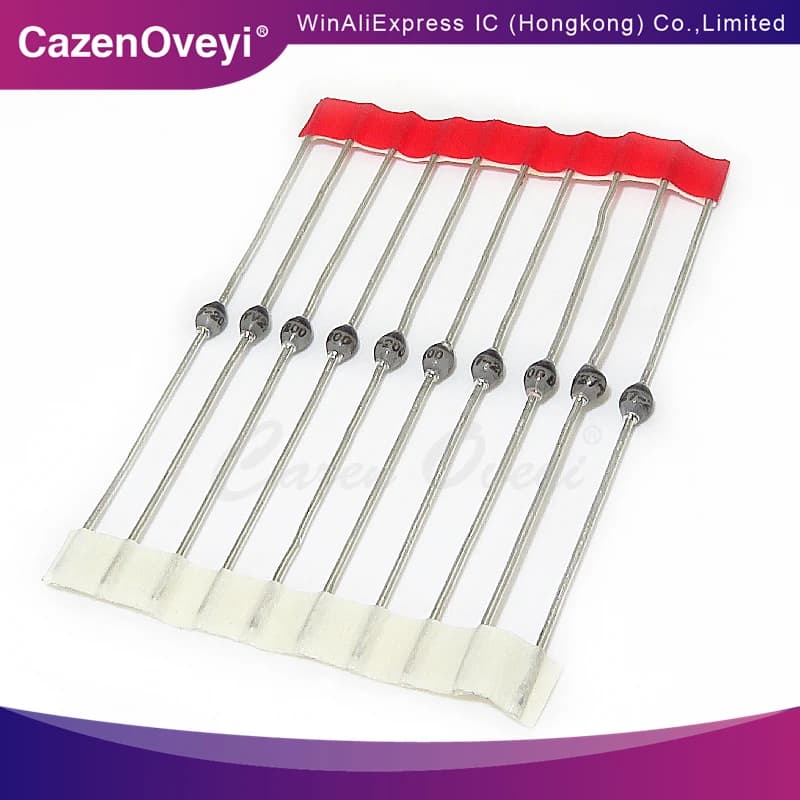 10 pezzi BYV27-200 SOD-57 diodo raddrizzatore di passivazione del vetro a sfera in ceramica a recupero Ultrafast