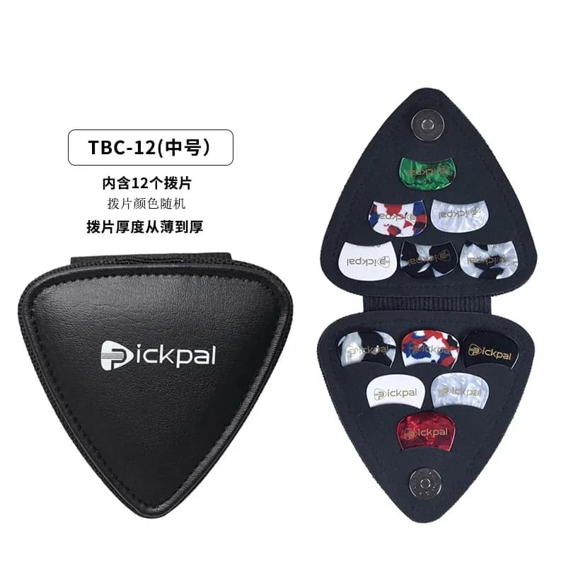 Borsa porta plettri per chitarra con 12 pezzi di plettri colorati per chitarra acustica Accessori per acustica elettrica