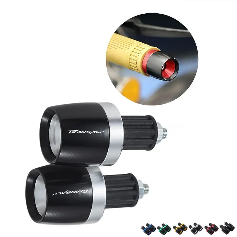 2PCS 2025 Nuova Moto Maniglia Bar End Peso Manopole Del Manubrio Tappo Spina Per Honda TRANSALP XL600V XL650 XLV 600 650 700