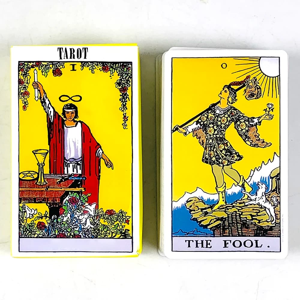 Mazzo di carte dei tarocchi 78 di vendita calda con guida di carta Oracle Inglese Divinazione Borad Giochi di gioco, regali di Halloween e Natale