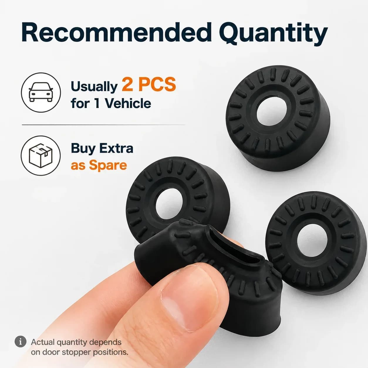 2/10pc Car Door Stopper Cushion Ring for Toyota Alphard Vellfire 20 30 40 Series Silicone Shock Absorber Pads Anti Rattle Buffer