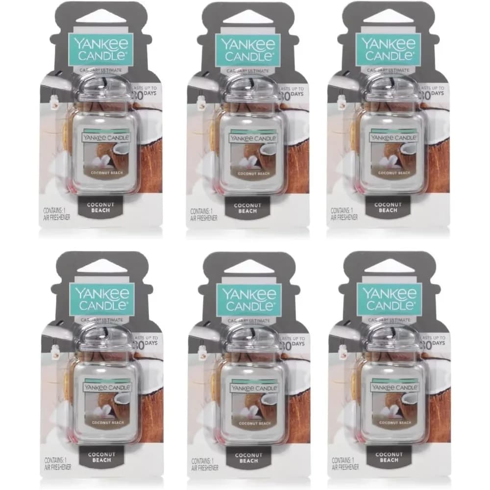 Deodorante per Auto in Gel a Lunga Durata con Profumo Tropicale di Cocco, Neutralizza gli Odori in Veicoli e Piccoli Spazi
