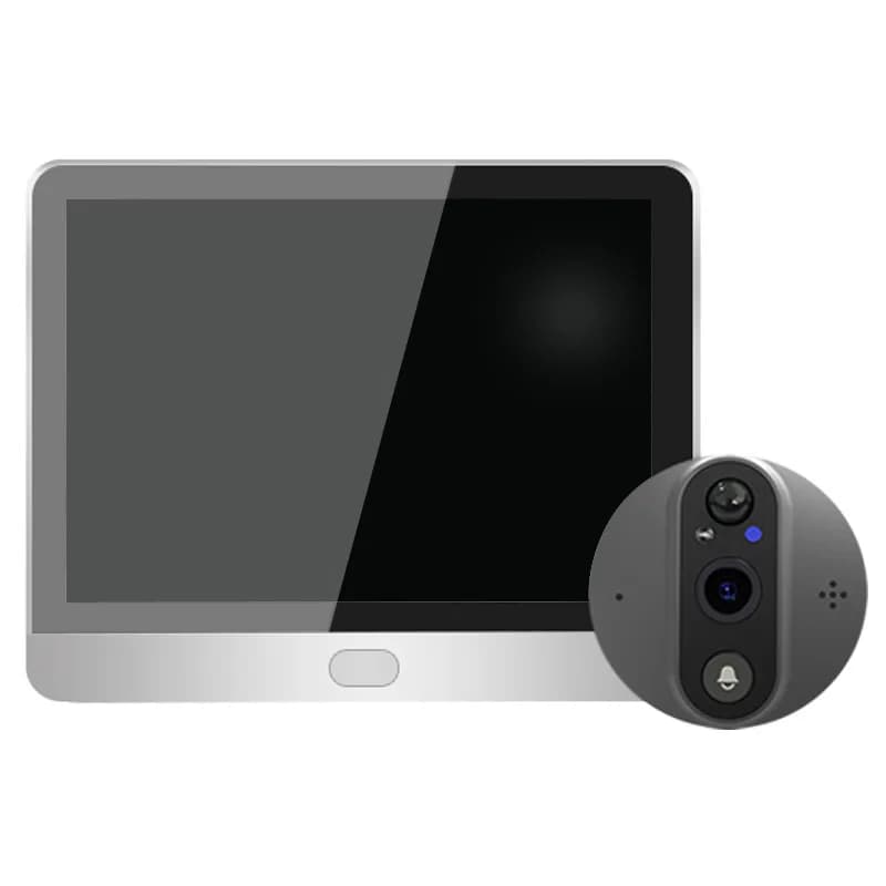 Telecamera Intelligente WiFi HD con Visione Notturna, Audio Unidirezionale, Sensore CMOS, Sicurezza Antifurto, Spioncino Digitale per Casa e Appartamento