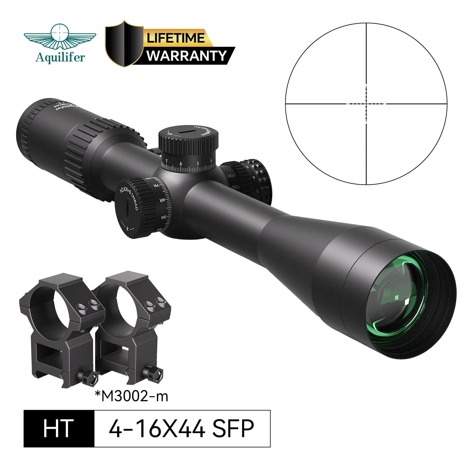 Aquilifer 4-16x44 SFP Mirino per Fucile Telescopio Ottica Attrezzatura da Caccia Messa a Fuoco Laterale per AR15 AK Accessori da