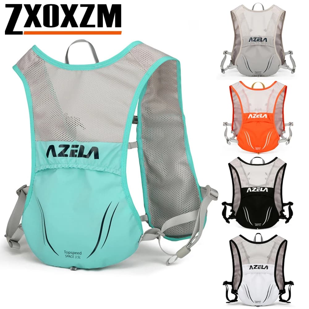 Light and breathable backpack for running water vest with water bladder compartment for men and women Trail Marathon Race Pack