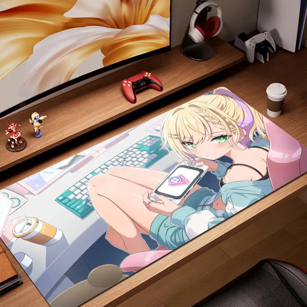 Tappetino per mouse HYBXAXC Accessori per computer Tappetino per tastiera Tappetino per tastiera Kurumi Noah Mousepad Company Accessorio per laptop da gioco Tappetino da scrivania