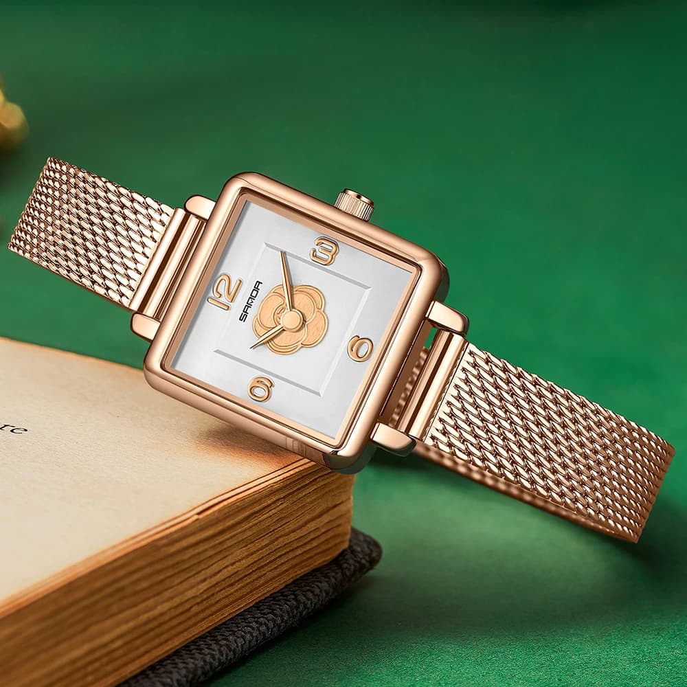 Top Brand Luxury Lady Orologi Ragazza Jewerly Bracciale Orologio quadrato per donna Cinturino con diamanti Regali Orologi da polso al quarzo Relogio Mascu