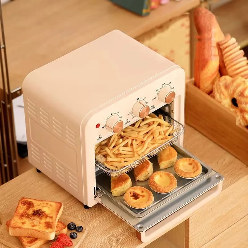 Automatic steaming and baking machine Intelligent large-capacity touch screen Household air fryer