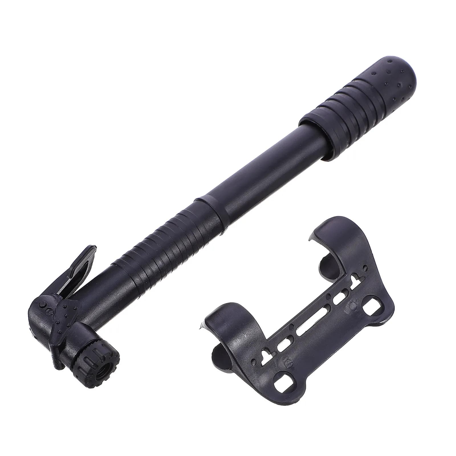 Portable Bike Tire Pump Mini High Pressure Bicycle Inflator with Extended Hose and Universal Nozzle