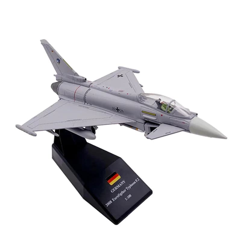 1/100 Bilancia EF2000 Eurofighter Typhoon Aereo Da Caccia In Metallo Modello Militare Pressofuso Modello di Aereo per la Collezione Regalo
