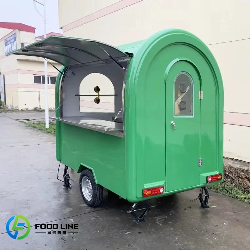 Mobile Trailer for Fast Food Commercial Kitchen Trailer Container Restaurant Bar 20 Feet