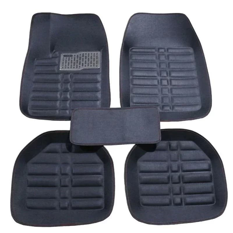 Set of 5 Premium Leather Car Mats for Duster, Car Accessories
